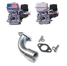 Low and short Exhaust Pipe for Predator 301 420cc, Honda GX 240 GX270 GX390