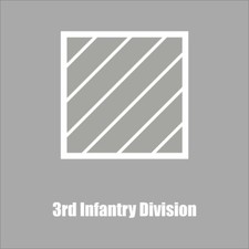 US Army 3rd Infantry Div 2 Military 1 Color Window Wall Vinyl Decal Sticker