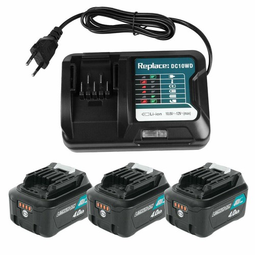 10,8V 12V Für Makita Akku Batterie Ladegerät 4,0Ah BL1041B BL1021B BL1016 BL1015 - Bild 19 von 31