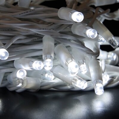 Catena Luci LED 10m Per Esterno – 100 Maxi Led Bianco Ghiaccio Flash, IP65, Natale - 3