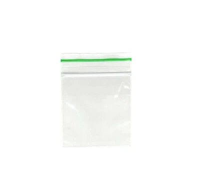 40x40mm Plain Clear Smelly Proof Zip Bags Grip Seal Air Tight Baggies