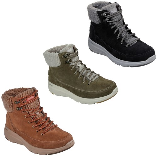 Skechers On-The-Go Glacial Ultra Woodlands Ankle Boots, Olive / 5