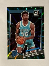 2023-24 Panini Donruss - Rated Rookie Holo Green Laser #215 James Nnaji (RC)