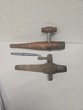 Vintage John Sommers Best Peerless Beer Tap & Vintage Barrel Wooden Beer Tap