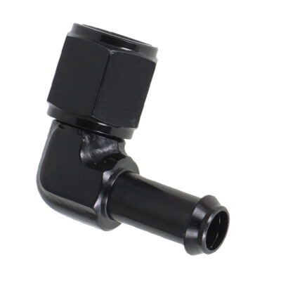 KXPEDD 90 Degree -6AN Female Swivel To 3/8" NPT Male Adapter Fitting (Silver)