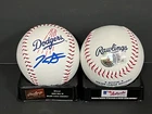 Kendall George Dodgers Auto Signed LOGO Baseball Beckett Hologram