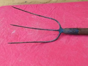 INDIAN Antique FORK FORK 3 TIP Vintage Era HANDLELESS