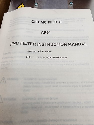 Cutler-Hammer K13-000034-0105 FFL100-HB11 AF91 EMC Filter 460V 14-Amp 50/60Hz - Picture 13 of 13