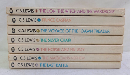 Vintage C.S. Lewis The Chronicles of Narnia 7 Book Box Set 1st Collier Edition - Picture 12 of 12