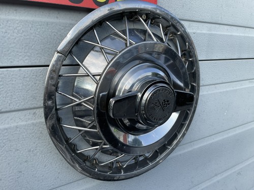 1962-63 Chevrolet Corvair 13” set 4 Wire Spinners Very Nice Original.Gm Rare - Picture 4 of 10