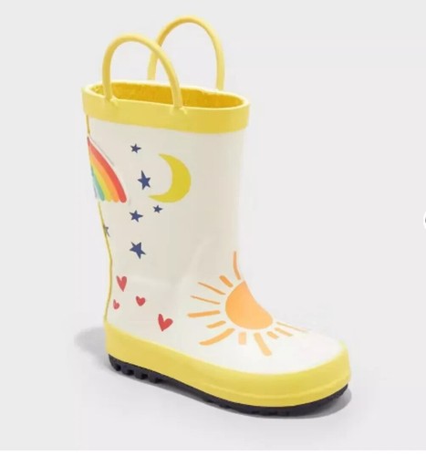 Kids toddler rain Boots Rainbow Boots Graphics Size 10 - Picture 10 of 10
