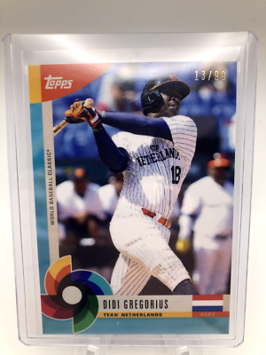 2023 Topps WBC Global Stars Didi Gregorius Blue /99 Netherlands | eBay
