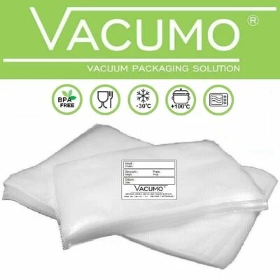 VACUMO 200 Vakuumierbeutel Vakuumbeutel 20 x 30 cm für alle Vakuumierer Vakuumgerät