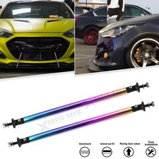 Adjust NEO Bumper Lip Splitter Strut Rod Tie Support Bar 7.87'' For Hyundai Kia
