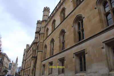 Photo 6x4 View of Corpus Christi College from Trumpington Street Cambridg c2021