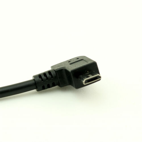 90°Left Angle OTG Micro USB B Male to USB 2.0 A Female Data Charge Adapter Cable - Picture 4 of 6