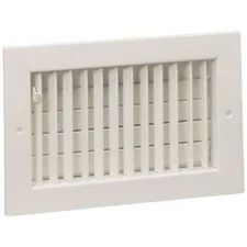 Hart & Cooley Wall Register with Vertical Fin and Multi-Shutter Damper #075004
