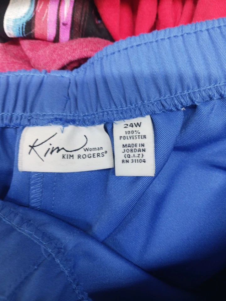 Kim Rogers Women's Scrubs•Size24•See Pictures For Exact Blue Color•New With Tags - Image 3 of 4
