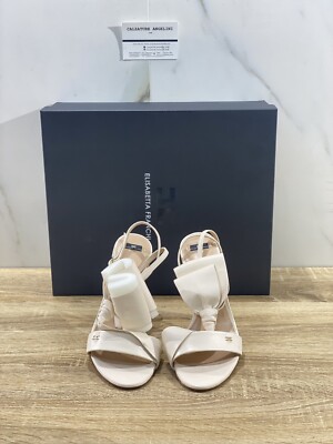 Elisabetta Franchi Sandale Frauen Leder Butter Luxury Frau