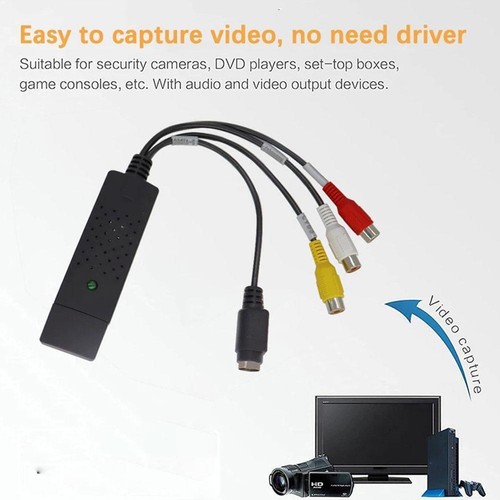 USB 2.0 Audio Video VHS na DVD VCR PC HDD Konwerter C1 CaptureCa Digital N4F4 - Zdjęcie 9 z 11