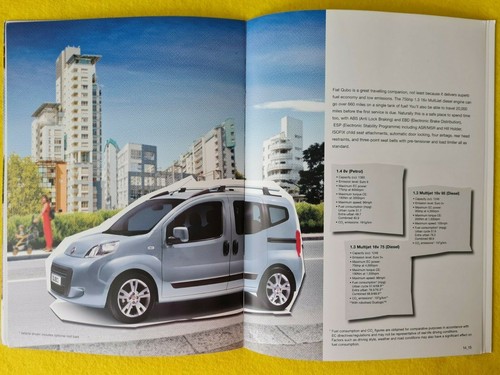 Fiat Qubo Active MyLife Trekking car sales brochure catalogue March 2015 MINT B - Picture 2 of 12