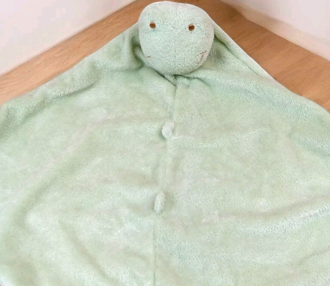 Angel Dear Green Frog Lovey Baby Security Blanket Plush 14