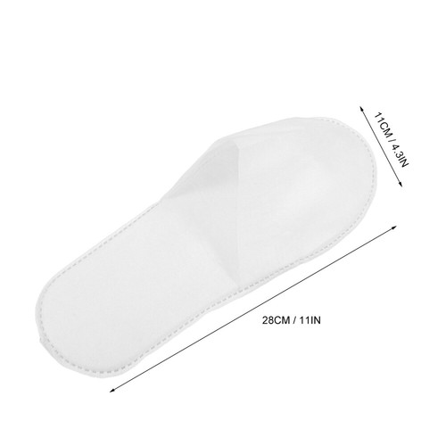 20 Pairs Disposable Slippers Spa Hotel House for Guests Miss Shoeless Home - Imagen 10 de 12