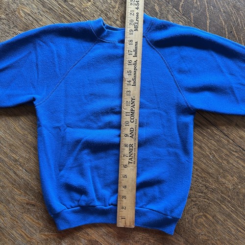 Vintage Garfield Sweatshirt Youth Size Blue I Love Girl Scout Cookies - Picture 5 of 9