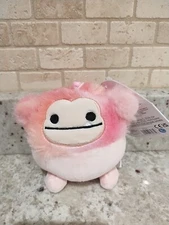 Squishmallows 3.5" Caparinne The Pink Bigfoot Clip Keychain Plush Yeti NWT!