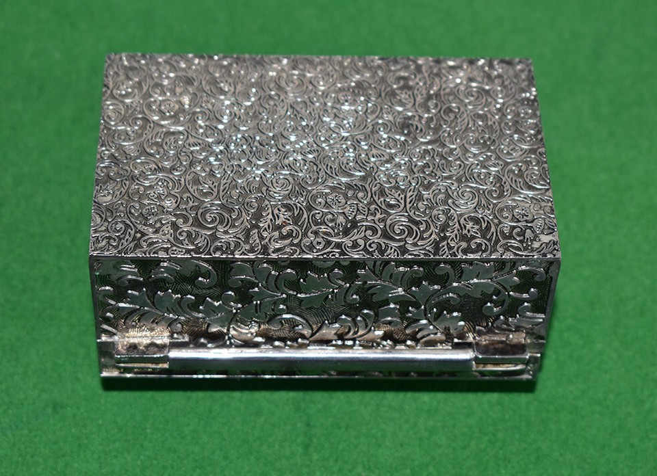 Vintage Treasure Chest Style Metal Jewellery Box eBay