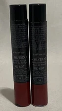 Lot of 2 SHISEIDO LACQUER ROUGE LIQUID LIPSTICK Shade RD607 Size 2ml Each.