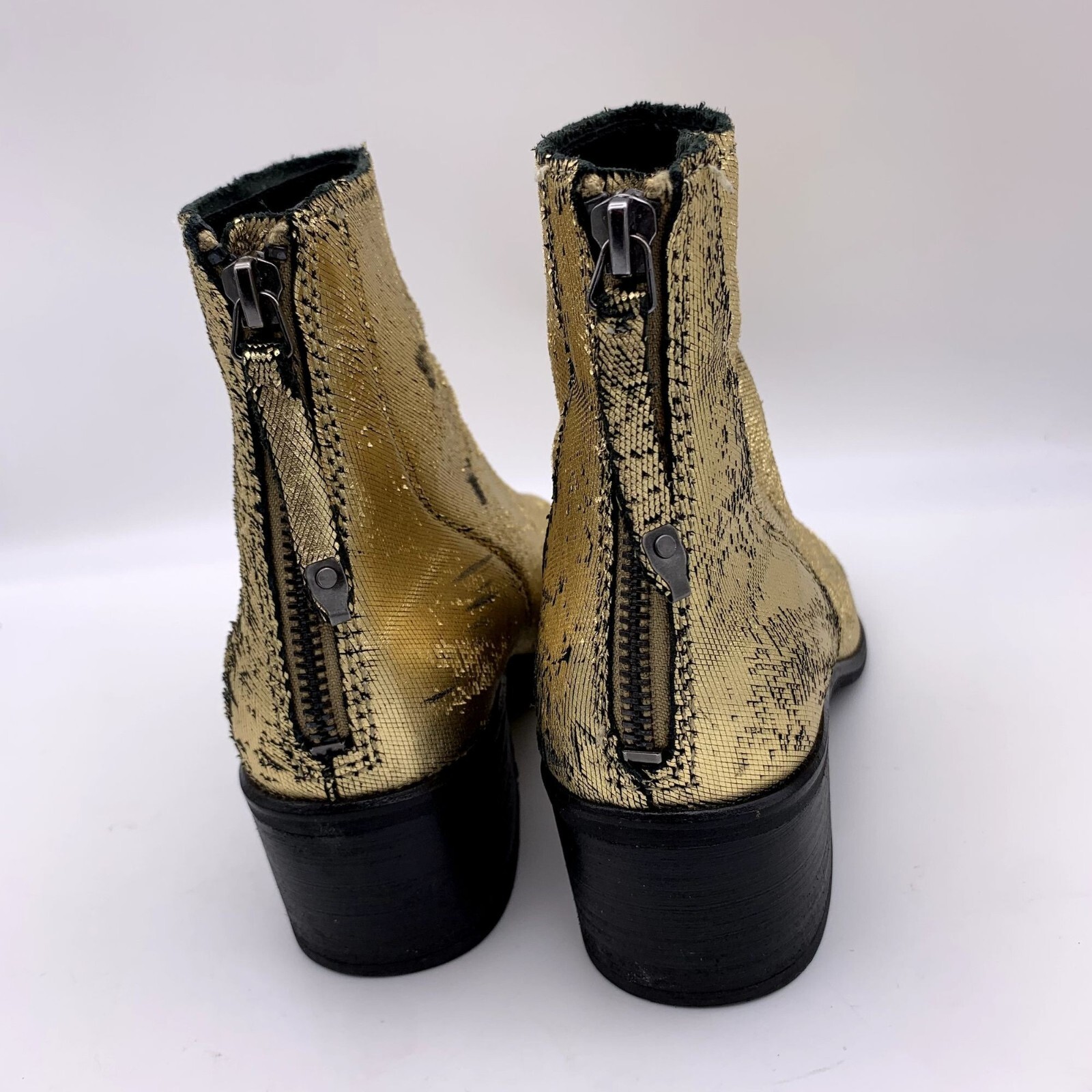 Dolce Vita l Cassius Ankle Booties in Gold Black Women's