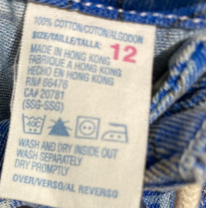 Tommy Hilfiger Cropped Pants Women Size 12 Floral Print Denim Drawstring Waist thumbnail 7