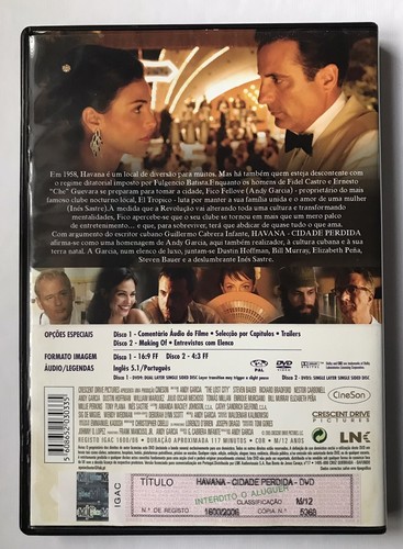The Lost City 2005 Andy Garcia Region 2 DVDs with Hard Portuguese Subtitles - Picture 2 of 3