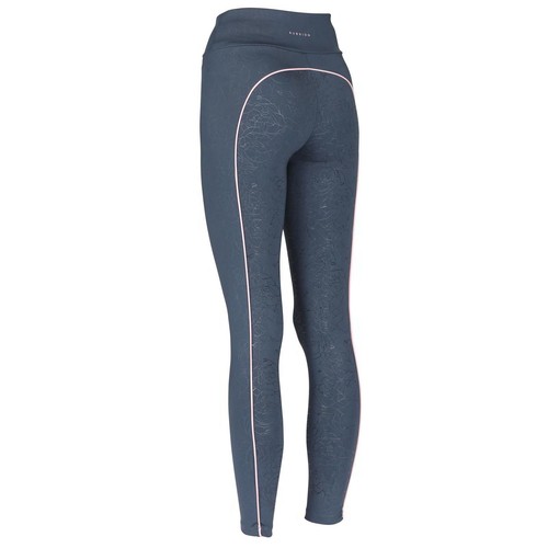 Shires Aubrion Sculpt Linear Ladies Riding Tights - Navy - Picture 3 of 3