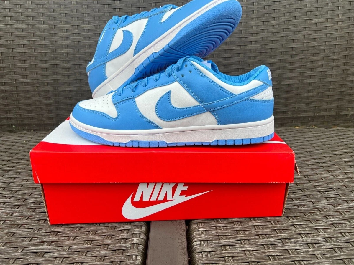 Preços baixos em Nike Dunk Low University Blue - 309431-163 | eBay