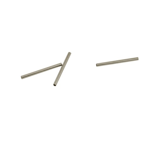 50x Silver 20x1.5mm Brass Metal Straight Tube Bead Spacer Jewelry Findings - Picture 4 of 7