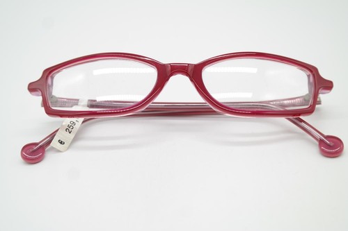 Vintage Glasses L.A. Eyeworks MOLLYLYON 807 Red Square Eyeglass Frame Eyeglasses - Picture 6 of 6