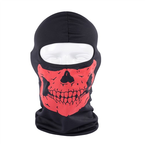 Balaclava Ghost Printed Tactical Skull Full Face Mask UV Protection Ski Sun Hood - Picture 57 of 67