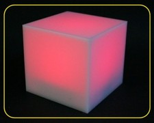 8x LED-Stimmungslicht Leuchtwürfel Deko Farben abwechselnd, Ladegerät + Akkus