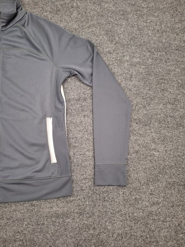 Adidas Climalite Damen-Trainingsjacke grau mit durchgehendem Reißverschluss Gr. Small atmungsaktiv - Bild 16 von 16