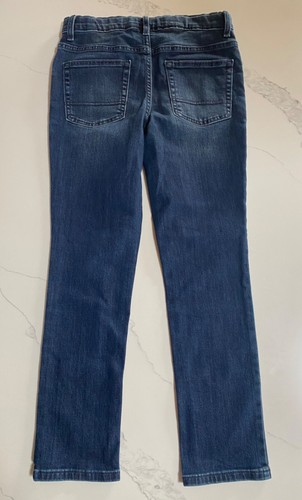 Boy 's Jeans Stretch Bootcut & Skinny Dark Wash 2 Pair Cat & Jack Size 12 - Picture 7 of 9