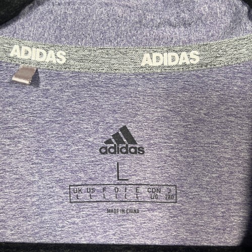 Adidas Golf Polo Shirt Sevierville Golf Club Gray Purple Mens Large - Picture 2 of 7