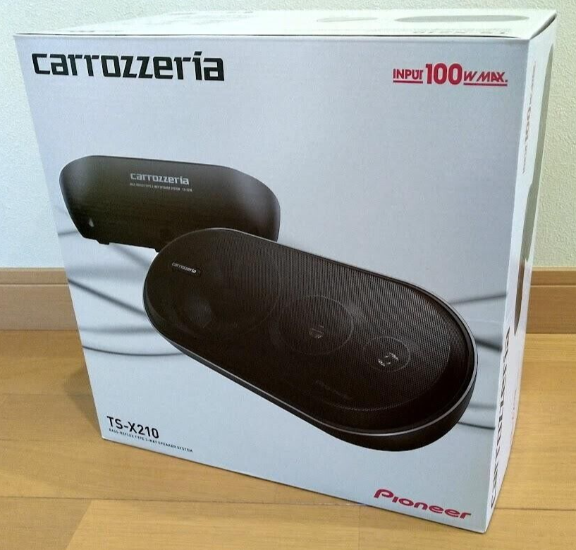 tenuis3 新品未使用 Black Carrozzeria Pioneer Speaker TS-X210 Bass reflex 3Way speaker