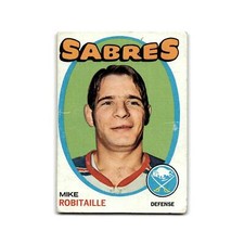 1971 Topps Mike Robitaille RC Buffalo Sabres #8