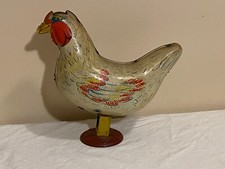 Large Vintage Wyandotte Tin Egg Laying Chicken ab-07