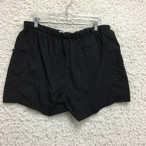 Pantaloncini VINTAGE Marlboro Grandi Adulti Nero Vita Elastica Tasche Foderate Escursionista Uomo - Foto 5 di 11