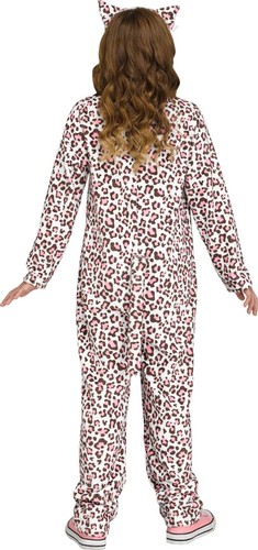 Child Rose Gold Leopard Jumpsuit Costume Large - Picture 2 of 2
