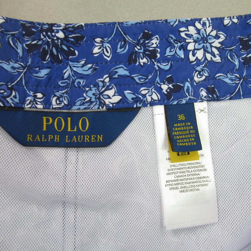 Pantalones Cortos Polo Ralph Lauren Para Hombres 36 Tabla Traje de Baño Ligero Nadar Azul Foto 4 de 4
