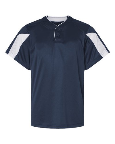 Alleson Athletic 2976 Youth Short Sleeve Sports Striker Placket - Picture 3 of 7